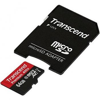 Scheda di Memoria MicroSDXC 64GB Classe 10 U1 con Adattatore