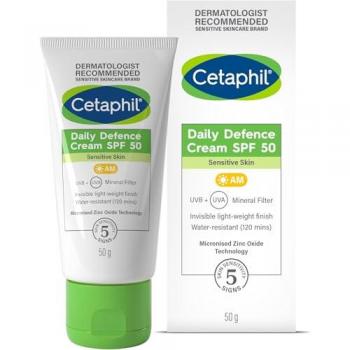 Daily Defense SPF 50+ Water‑Resistant Face Cream