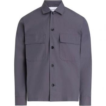 Calvin Klein Big & Tall Langarmhemd (BT_COTTON NYLON) – Overshirt mit eleganter Knopf‑Konstruktion