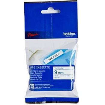 Brother MK223BZ Blue on White 8M x 9mm Plastic Tape 12641J