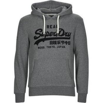 Sweat Vintage Logo Superdry Homme Gris Foncé XL