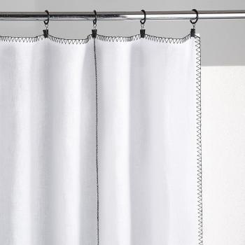 Lin Lavé Tojos Blanc – Rideau 140 x 260 cm (AM.PM)
