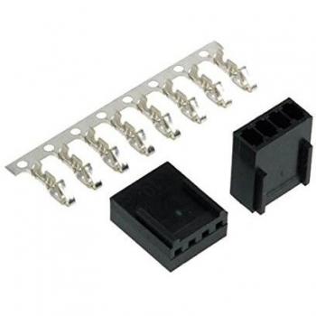 Black 4‑Pin PWM Fan Power Adapter – 2 Units