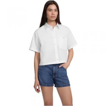 Popeline Cropped Guess Camicia Bianca M