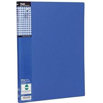 Pentel Recycology Display Portfolio – 30 Vivid Pockets (Blue)