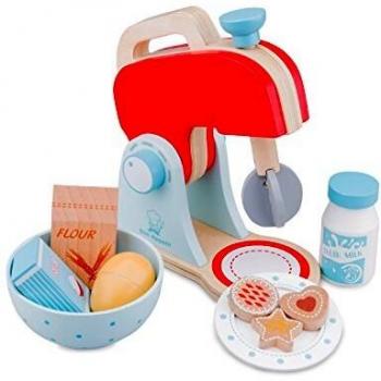 New Classic Toys 10702 Kinderrollenspiele Mixer mit Zubehör, Rot
