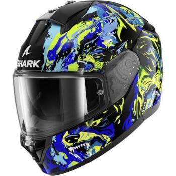 Casco Integral Shark Ridill 2 Racing Beast Talla L Negro-Azul-Verde