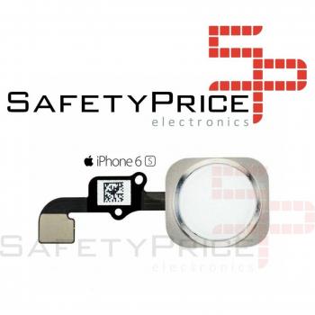 Conector de inicio iPhone 6S blanco, incluye cable Flex y módulo de Touch ID