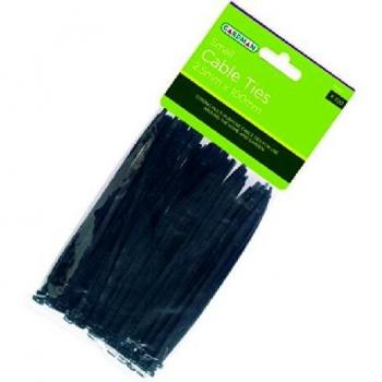 GM-15412 Small Cable Ties in 100mm Length, Pack of 100