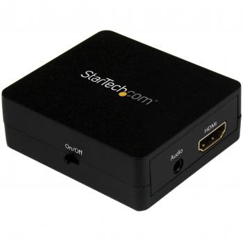 LG 34UC98 34 Curved QHD HDMI Monitor with StarTech.com HDMI to 3.5mm Audio Extractor Converter