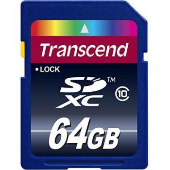 Transcend Premium Flash-Speicherkarte 64 GB Class 10 SDXC