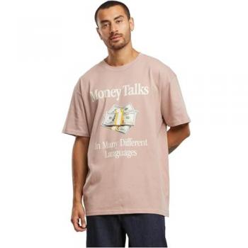 Mister Tee Financial Dialogue T-shirt Dusk Rose Male XS