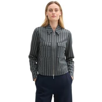 Jacquard Navy Check Blazer – Tom Tailor Womenswear