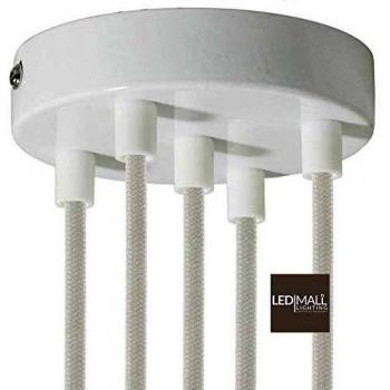 Kit di montaggio rosone bianco a 5 fori