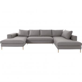 OTTO Finnja U‑Form Sofa‑Set – hellgraues PET-Material