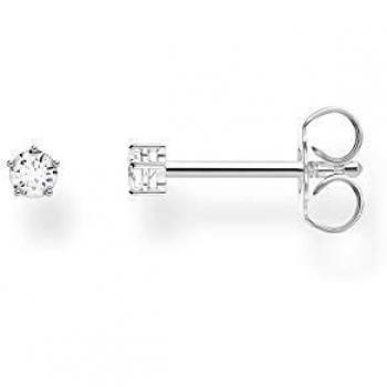 THOMAS SABO Women's Small Solitaire Silver Single Ear Studs
