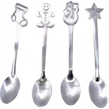 Paquete de 12 cucharas navideñas