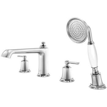 Mitigeur de bain quatre trous Steinberg Série 350, saillie 205 mm, chromé