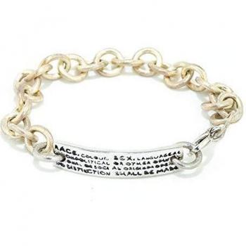 Pulsera Demaria Mujer DMHRBR01-BLANCO, 19 cm, color blanco