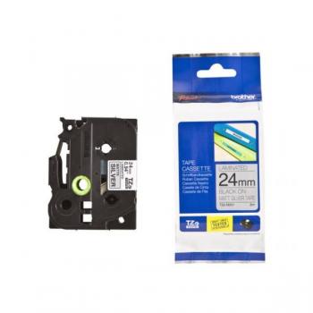 Fita Brother TZE-m951 24mm Preto em Fita Prata