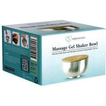 Shaker Bowl für Nuru Massage – ErotikGEL in Silber