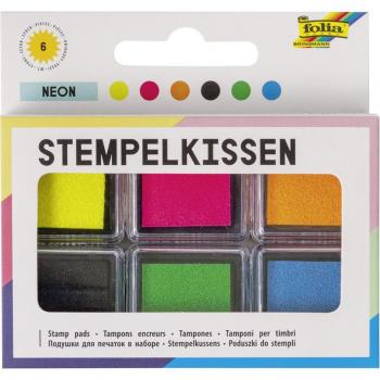 Folia Neon Stempelkissen Set 6 Stück