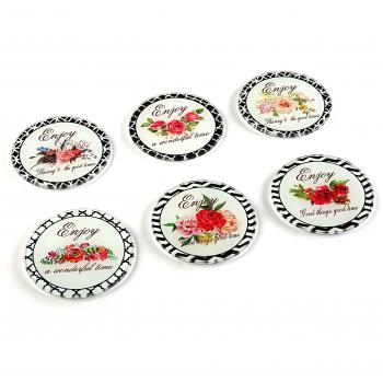 Set de 6 Posavasos de Cristal 11.8 cm