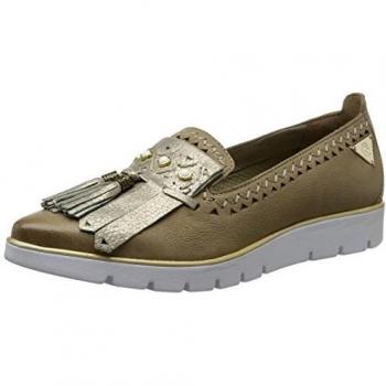 Bugatti Damen Slipper V83635, beige/Gold 259
