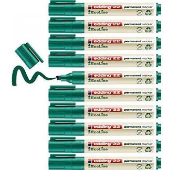 Edding 22 EcoLine Marker grün 1-5 mm, 10 Stück