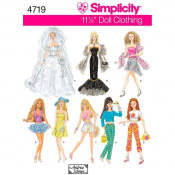 Simplicity 4719 Doll Apparel Pattern