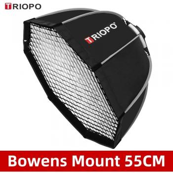 Triopo K55 55cm Photo Softbox with Bowens Mount and Honeycomb Grid