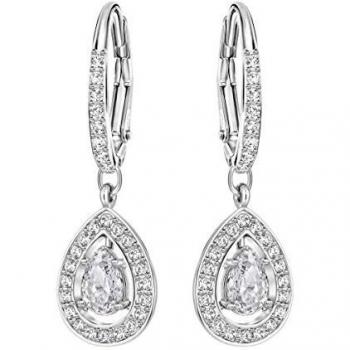 Pendientes Swarovski Colección Angelic, Cristales Blancos, Talla Pera