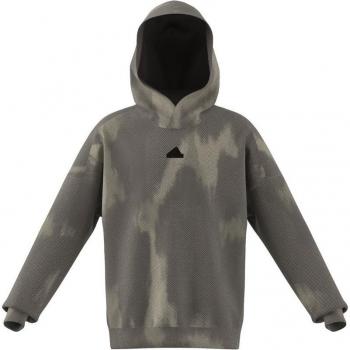 Adidas Kapuzenpullover AOP für Jungen in Khaki, Größe 152