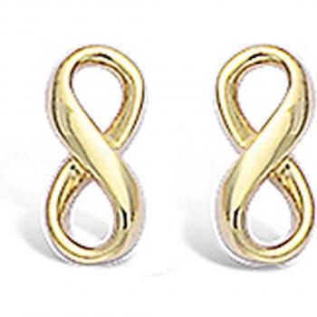 Timeless Gold Plated Infinity Earrings