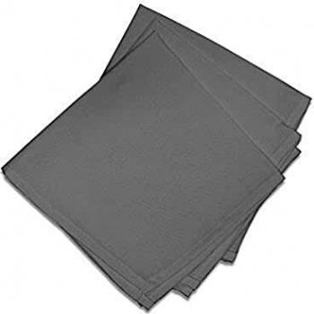 Lot de 3 serviettes ALIX en gris
