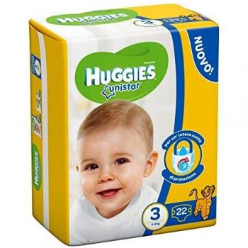 Huggies TG3 Unistar 4,9 kg per 22 prodotti