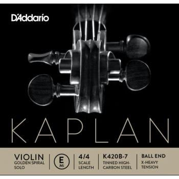 D’Addario Kaplan E‑String Violin 4/4, Ball End, Premium