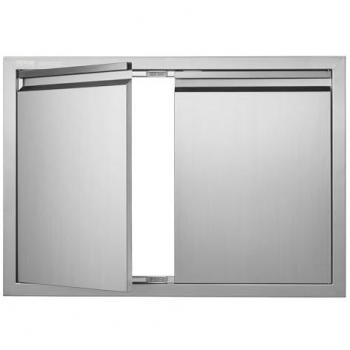 Puerta Doble Inoxidable VEVOR para Isla de Barbacoa 762x532mm