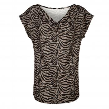 Wasserfall-Ausschnitt Damen T-Shirt von AMY VERMONT, Größe 44