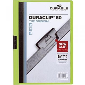 Duraclip 60 Page Document Binder Clips, 25-Pack, Green