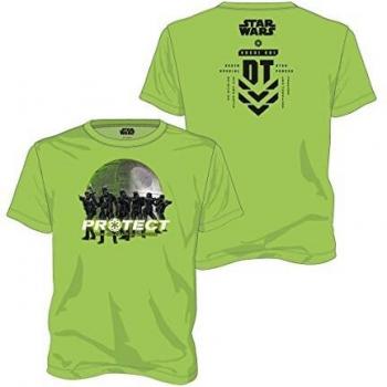 Star Wars Rogue One Protect The Galactic Empire T-Shirt, Verde (XXL Uomo)