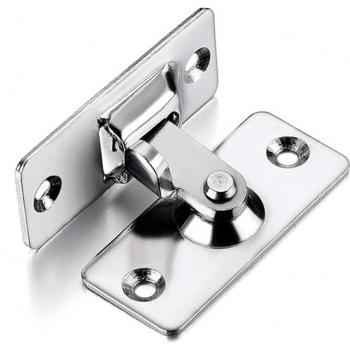 Fermoir push‑button coupe‑sang en acier inoxydable