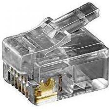 RJ12 6-Pole Flat Cable Plug