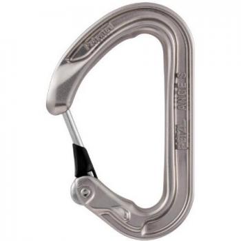 Gray Angez M57 Petzl Quick‑Release Carabiner