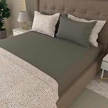 TRIDENT Double Sheet Set with 4 Pillow Covers