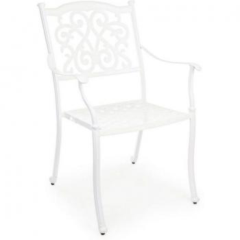 Ivrea Outdoor Chair with Armrests Bianco