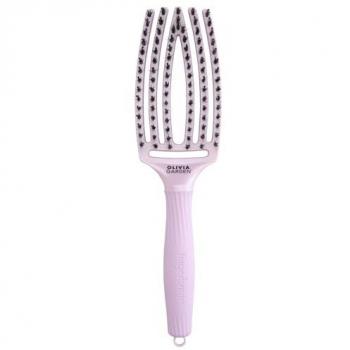 Olivia Garden Boar‑Nylon Fingerbrush in Ethereal Lavender