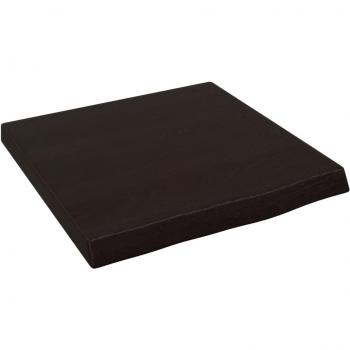 VidaXL Dark Brown Wooden Wall Shelf 40x40x(2-4) cm, Made of Solid Oak