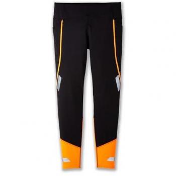 Brooks Running Run Visible Tight 2.0 Leggings Donna Nero/Fluoro Flash Taglia 20