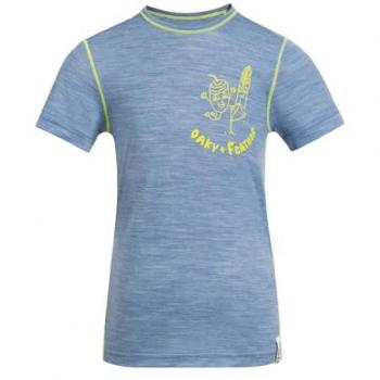 Jack Wolfskin Merino Graphic T-Shirt für Kids 116 blau